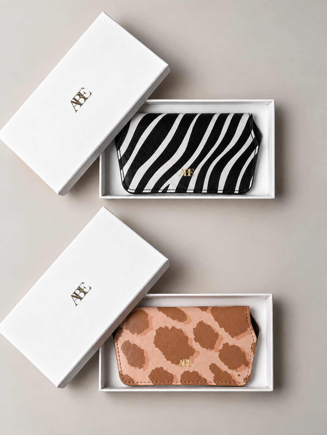 COMBO PREMIUM SLIM CASE ZEBRA - LEOPARD
